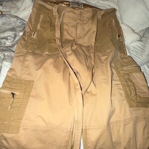 Abercrombie & Fitch Women's Tan Cargo Jeans